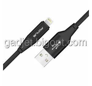 Кабель для зарядного устройства FONUS R14  USB на Lightning 2 метра черный плетеный
