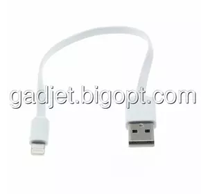 Кабель Fonus C13 USB Lightning плоский белый